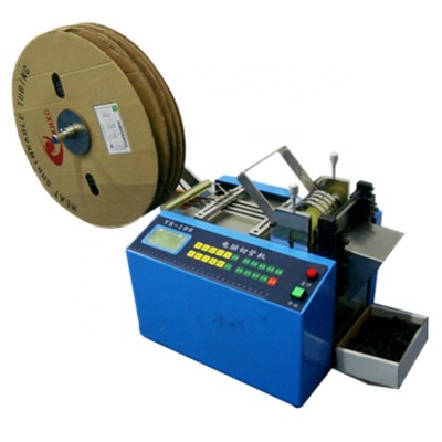 Heat shrink tube cutter/cutting machine for heat shrink tubing